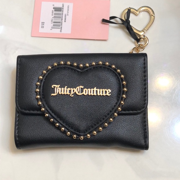 Juicy Couture Liquorice Love Never Dies Double Sided Trifold Wallet NWT - Picture 3 of 16